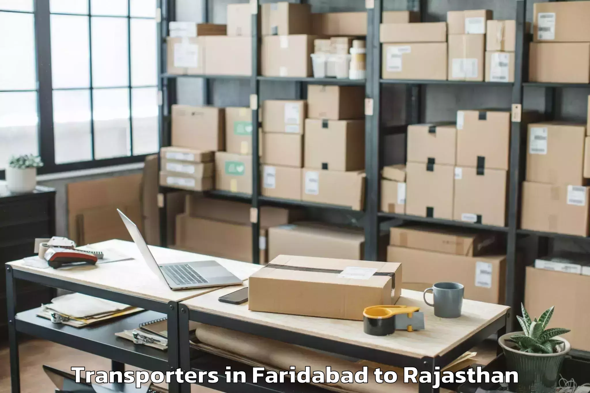 Top Faridabad to Raipur Pali Transporters Available